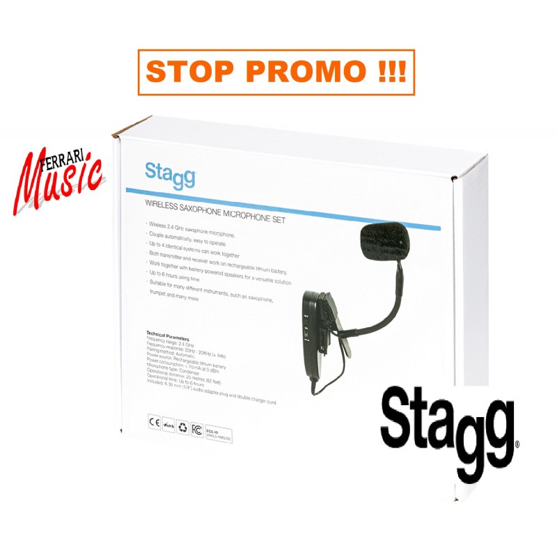 Stagg SUW 12S Wireless Saxophone Set (2.4 GHz)