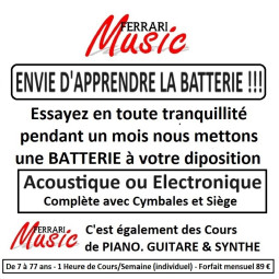 FORFAIT COURS DE BATTERIE